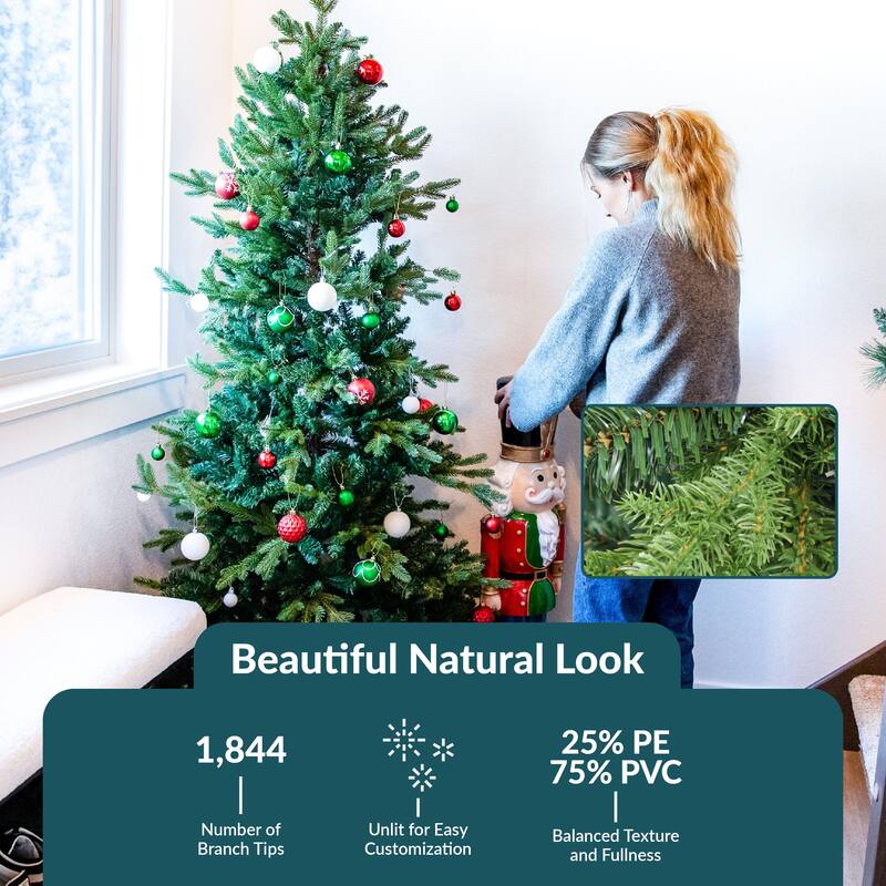 Sunnydaze Slim and Stately Artificial Christmas Tree