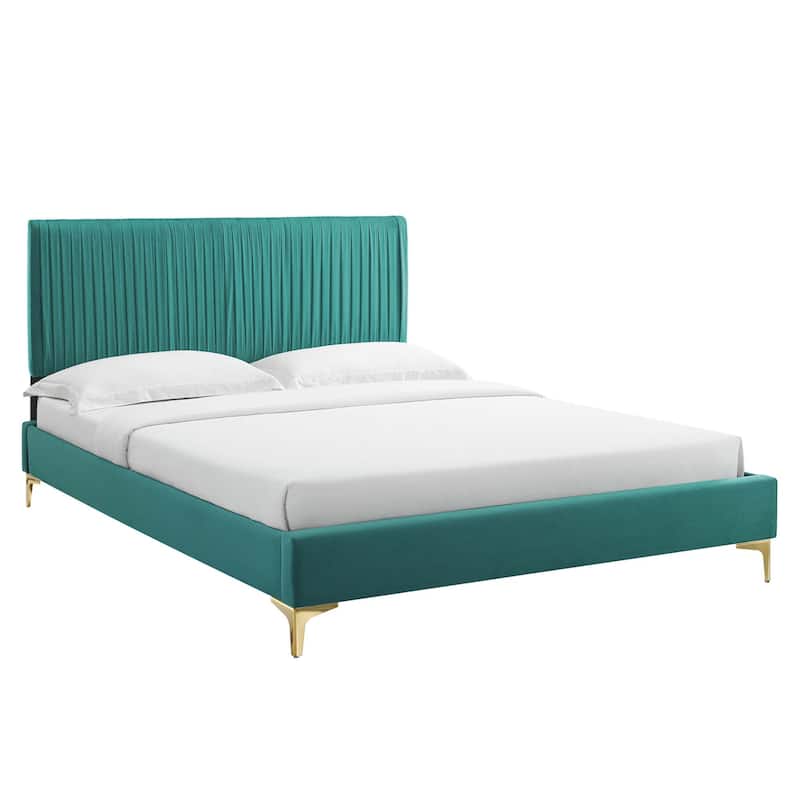 Peyton Performance Velvet Full Platform Bed