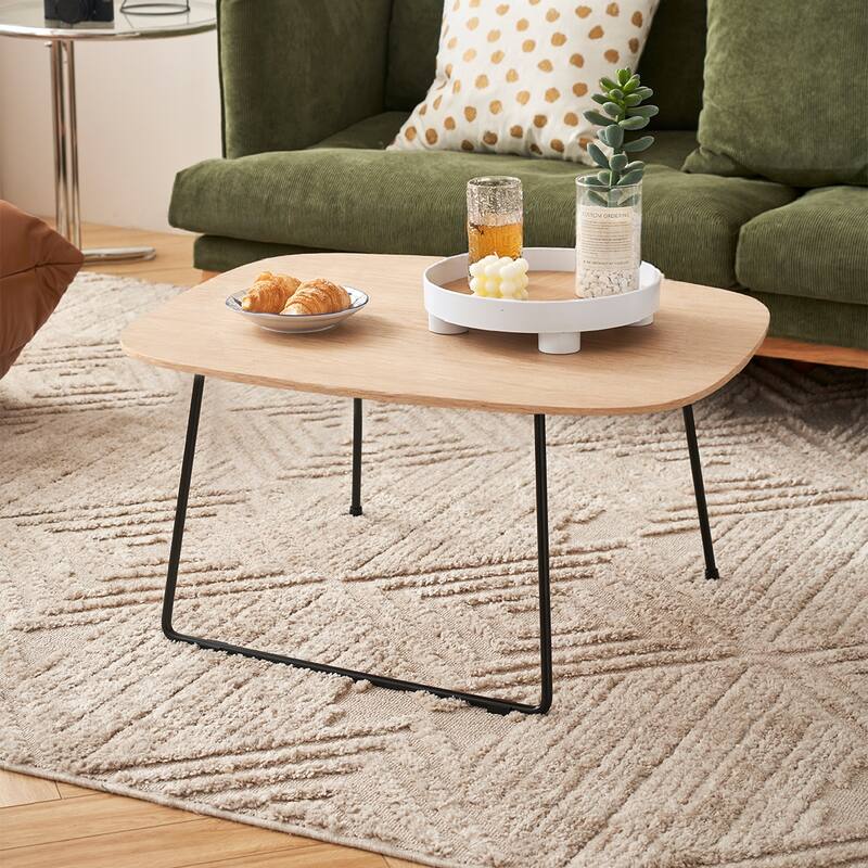 American minimalist modern small apartment coffee table ins Internet celebrity home living room sofa designer round
