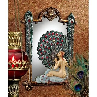 Design Toscano Peacock Dreams Mirrored Wall Sculpture