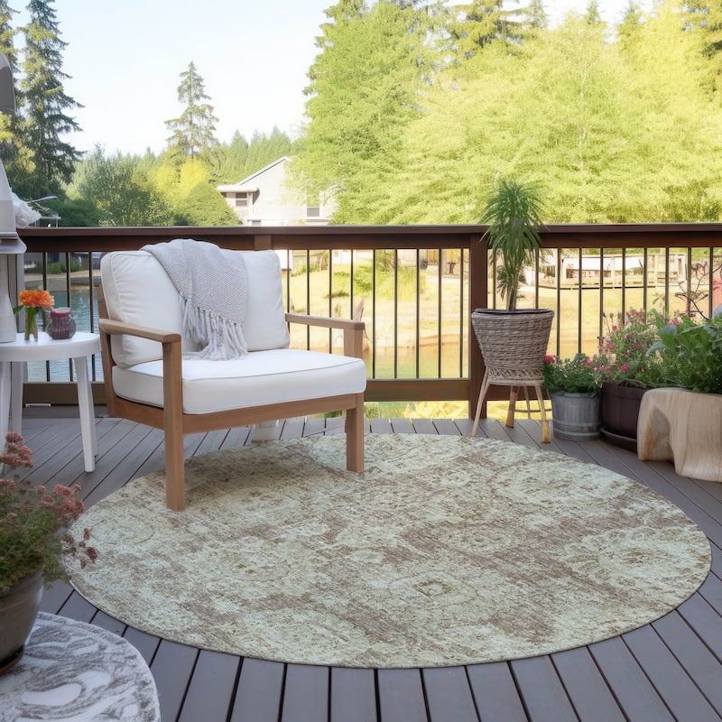 Machine Washable Indoor/ Outdoor Chantille Persian Vintage Rug