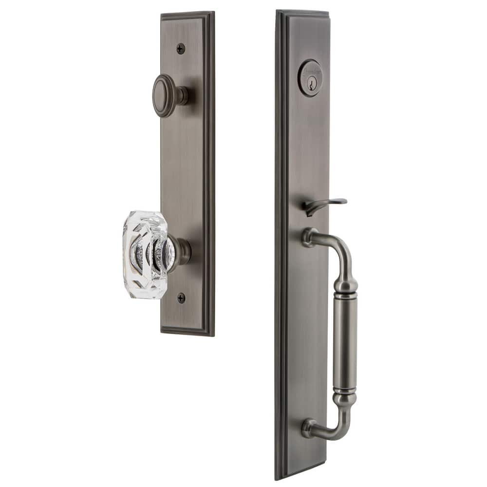 Grandeur Carre Solid Brass Rose Keyed Entry Single Cylinder Full Plate