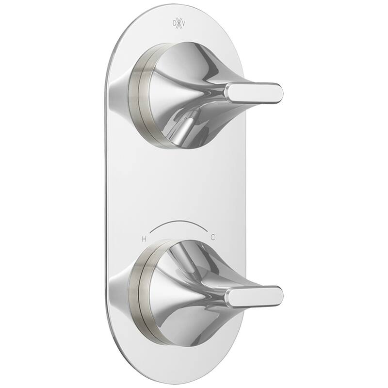 DXV DXV Modulus Dual Function Thermostatic Valve Trim Only with Double - Polished Chrome