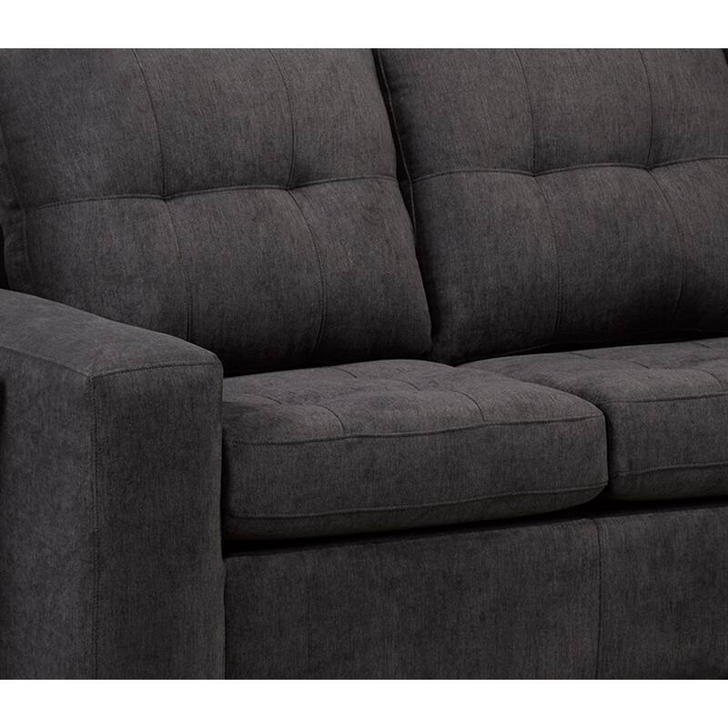 Randi Fabric Tufted Sectional Chaise Sofa