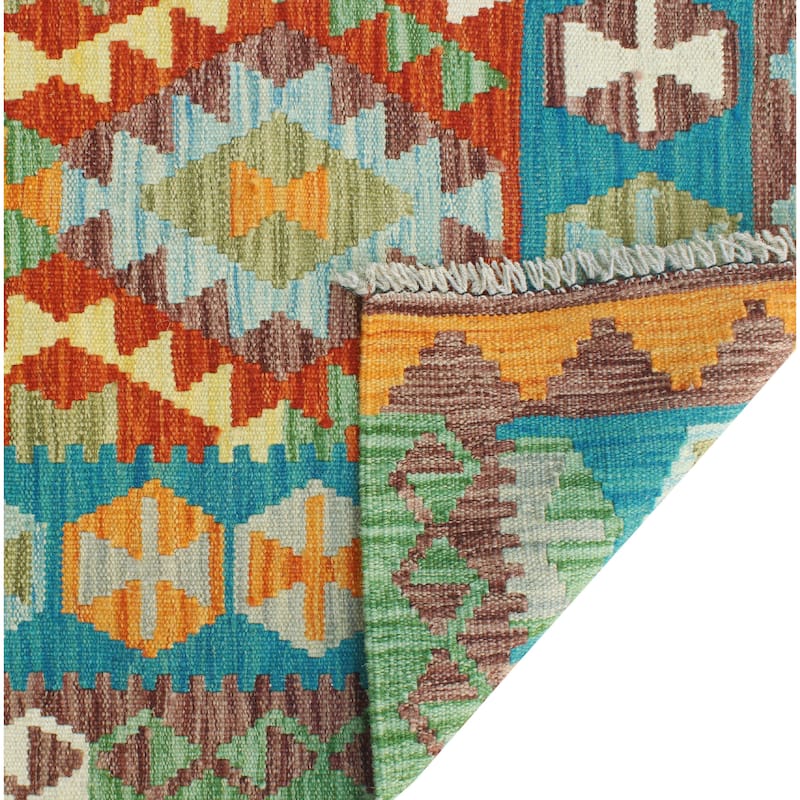 Flatweave Rory Red/Ivory Runner - 2'5" x 9'7"