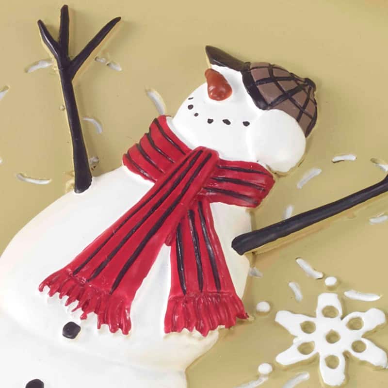 Avanti Linens Snowmen Gathering Tray - Beige
