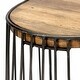 preview thumbnail 8 of 6, Seagram Brown Solid Solid Wood Seat with Black Metal Frame Counter Stool