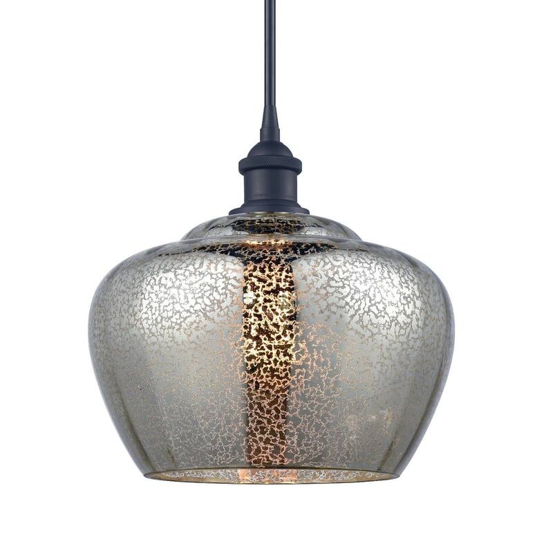 Innovations Lighting Large Fenton Single Light 11" Wide Pendant with - Oil Rubbed Bronze / Mercury