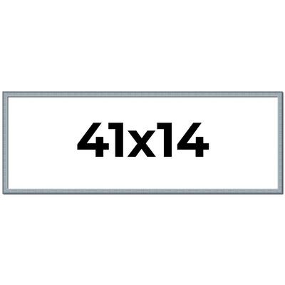 41x14 Frame Rustic Sky Blue Solid Wood Picture Frame | 0.75 Inch