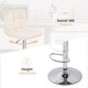 preview thumbnail 6 of 19, 17" x 19" Modern Upholstered Adjustable Height Swivel Bar Stools （Set of 2）