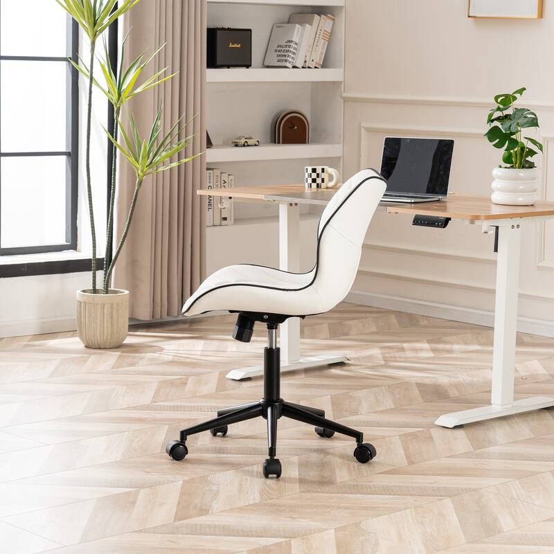 Swivel Armless Desk Chair Office Chairs Makeup Vanity Chair