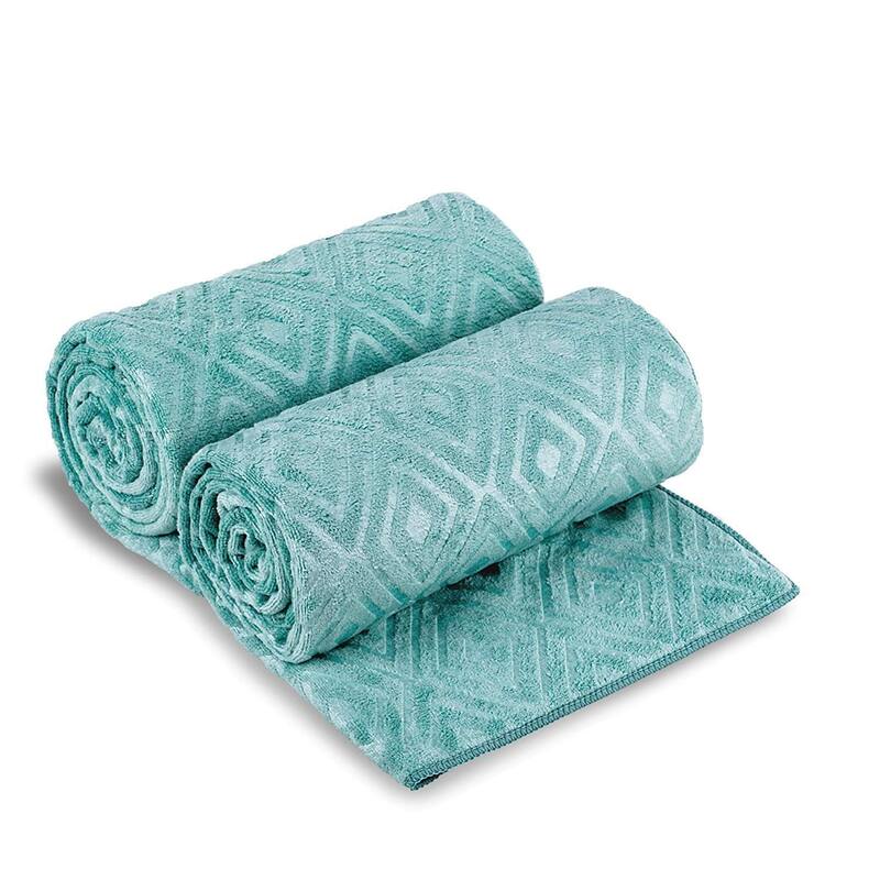 Oversized Diamond/Floral Embossed Bath Towel Set Elegant Towel 30"x60"