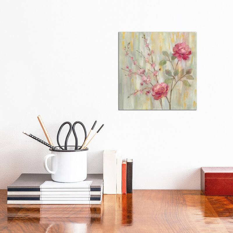 iCanvas "Contemporary Chinoiserie" by Silvia Vassileva Canvas Print - 12x12x0.75