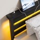 preview thumbnail 79 of 83, LED Platform Bed with Headboard&USB Charging Station