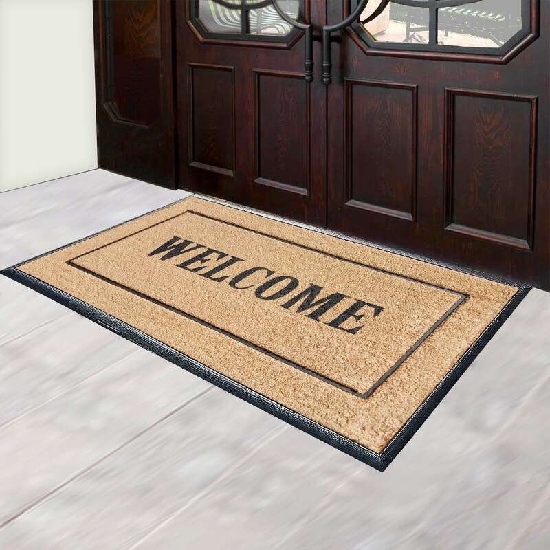 Welcome mats for front door Welcome home rug Rubber mat Ruggable door mat