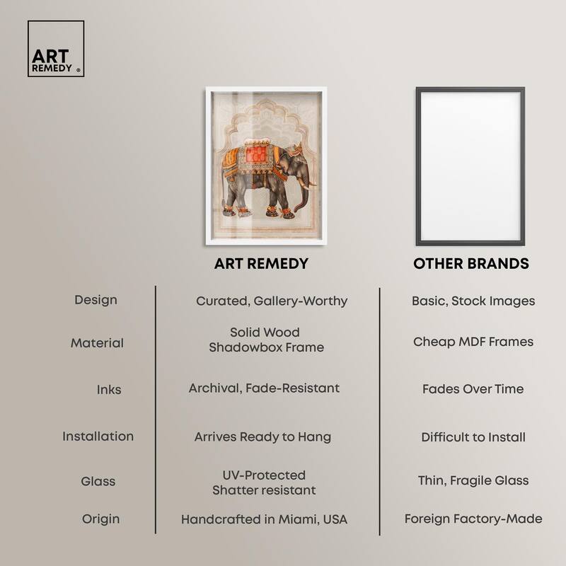 Elephant Queen Shadowbox by Art Remedy