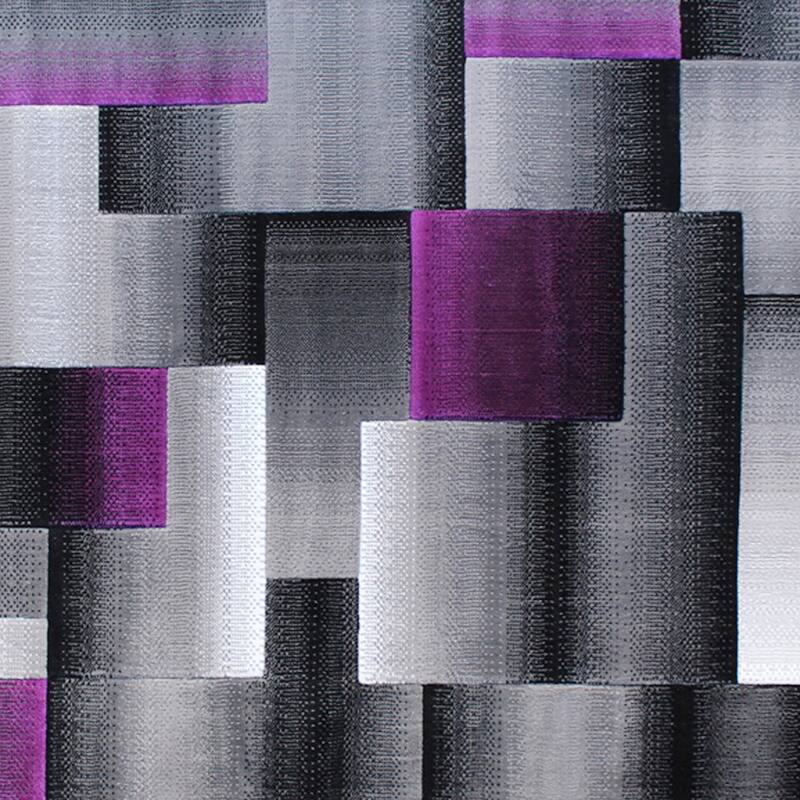 Modern Geometric Style Color Blocked Indoor Area Rug