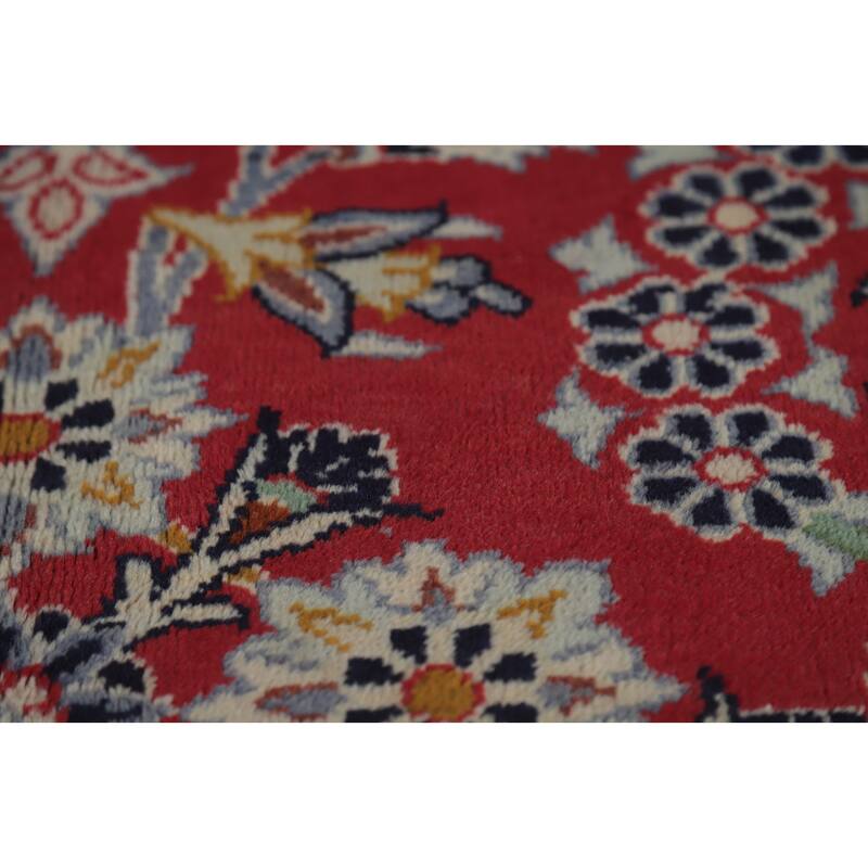 Hand Knotted Oriental 100% Wool Carpet Traditional Floral Red Najafabad Area Rug - 16' 2'' X 10' 3''