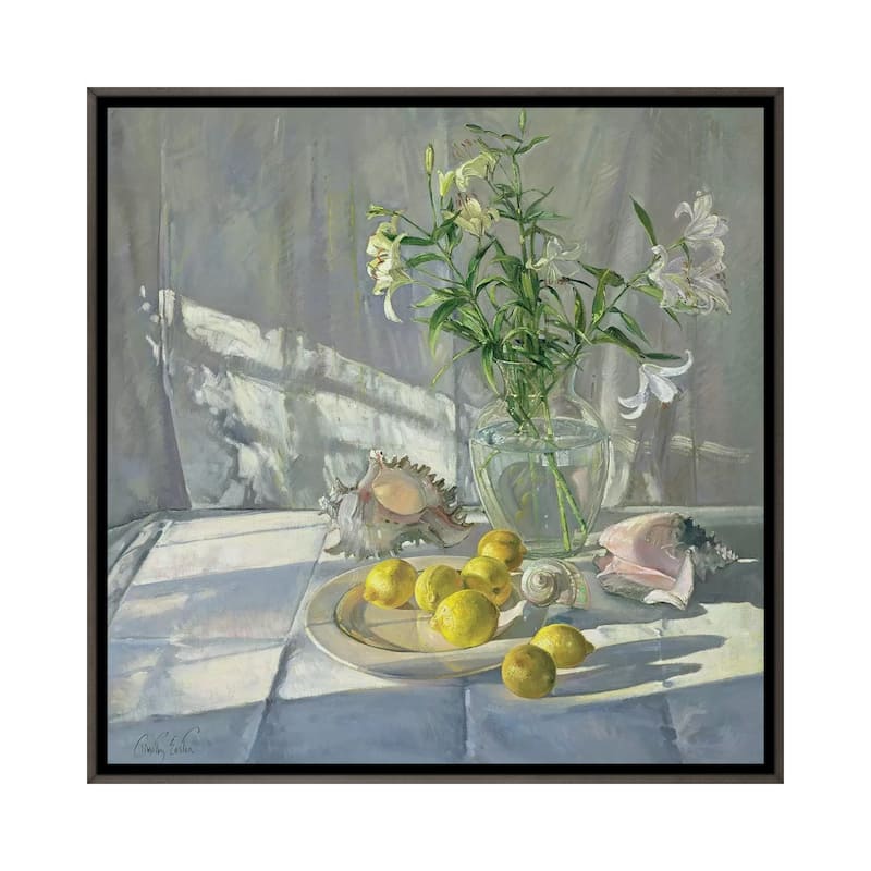 iCanvas "Reflections And Shadows" by Timothy Easton Framed - Charcoal - 12x12