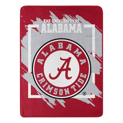 NCAA Alabama Crimson Tide Dimensional Micro Raschel Throw Blanket