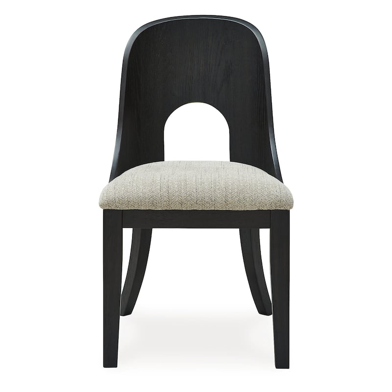 Signature Design by Ashley Rowanbeck Black/Gray Single Dining Chair - 20" W x 23.5" D x 34.5" H