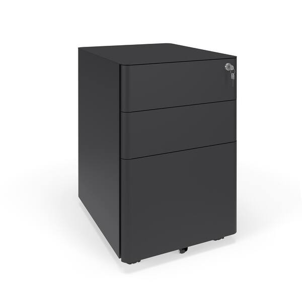 Shop Hon Basyx Commercial Grade Modern Mobile Steel Filing Cabinet Pedestal Overstock 31586242 Grey