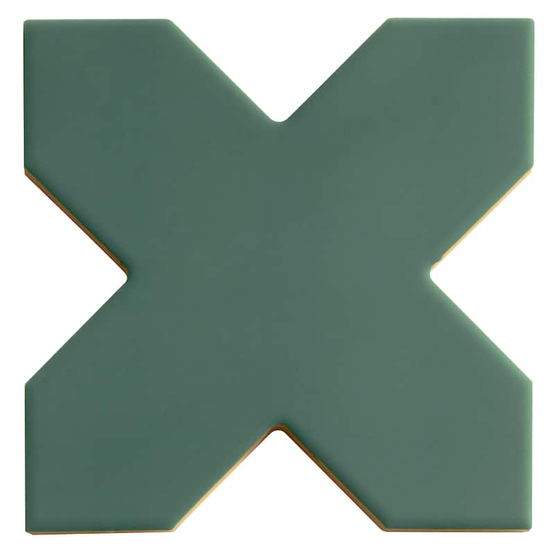 Seville 7" Star with 5" Cross Matte Porcelain Wall and Floor Tile (10.62 sq ft/case) - 68 Pack