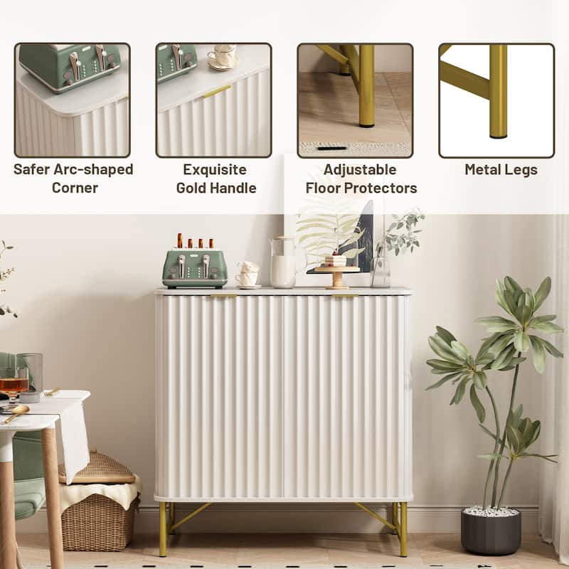 Clihome Modern MDF 2-Door Accent Sideboard