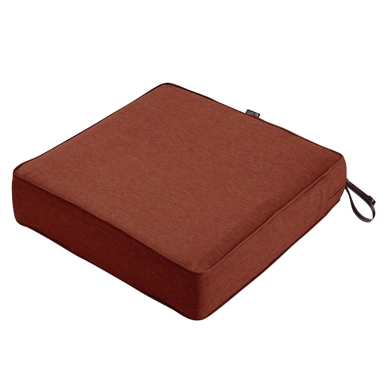 Classic Accessories Montlake Water-Resistant Outdoor Seat Cushion - Heathered Henna