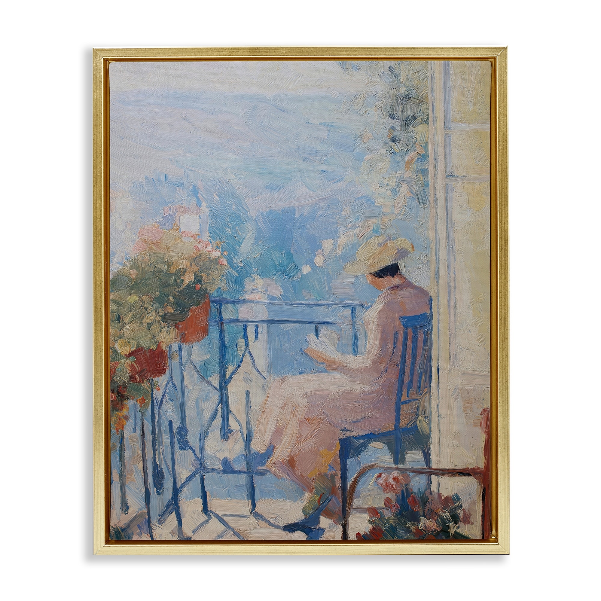 Stupell Reading In The Sun Framed Floater Canvas Wall Art Design By Svetlana Aleynikova