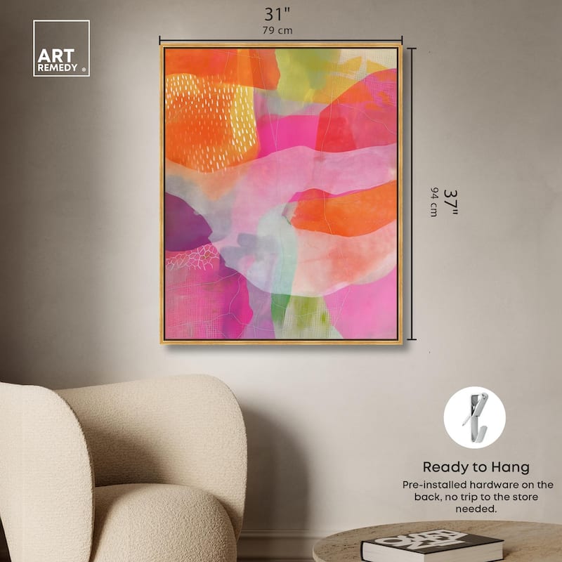 Garnet Gleam IV Canvas by Art Remedy