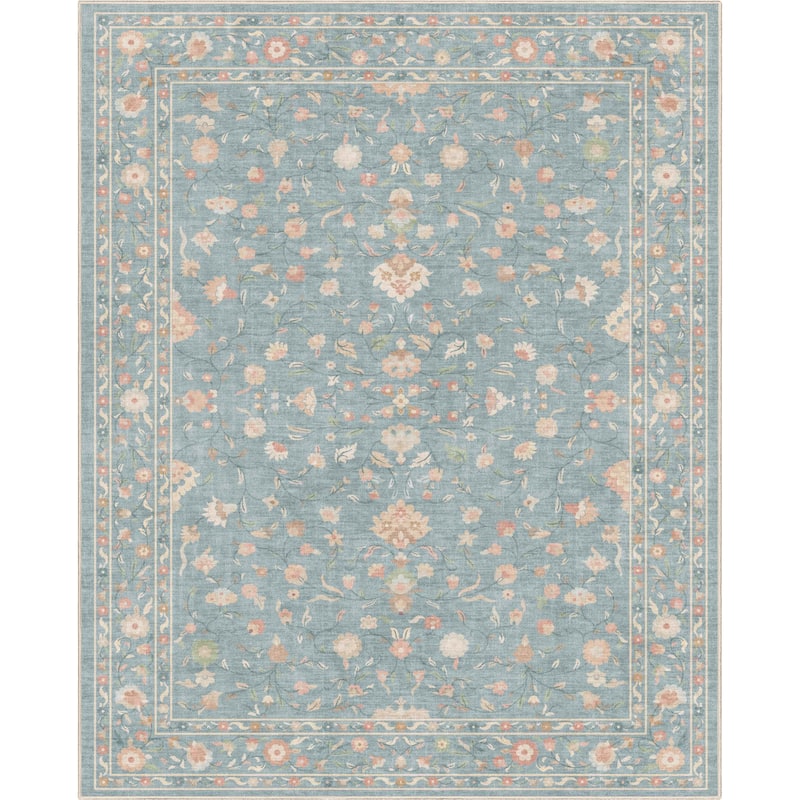 Well Woven Apollo Serapi Yazd Traditioal Floral Flat-Weave Area Rug