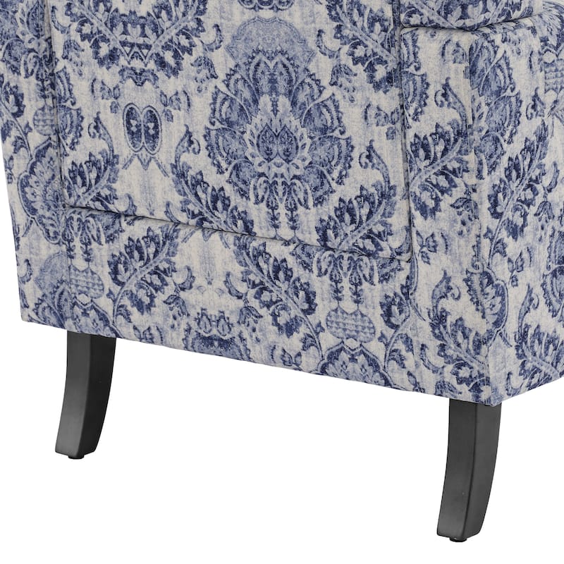 Upholstered Nailhead Trim Armchair Wingback Accent Chairs Set of 2