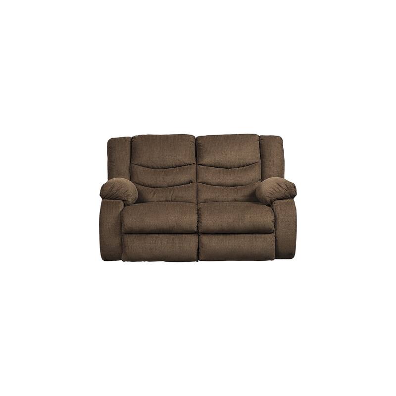 Tulen Contemporary Reclining Loveseat, Chocolate - Medium