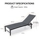 preview thumbnail 22 of 73, Outdoor All-Weather Patio Chaise Lounge Chairs Sun Lounger with Adjustable Backrest