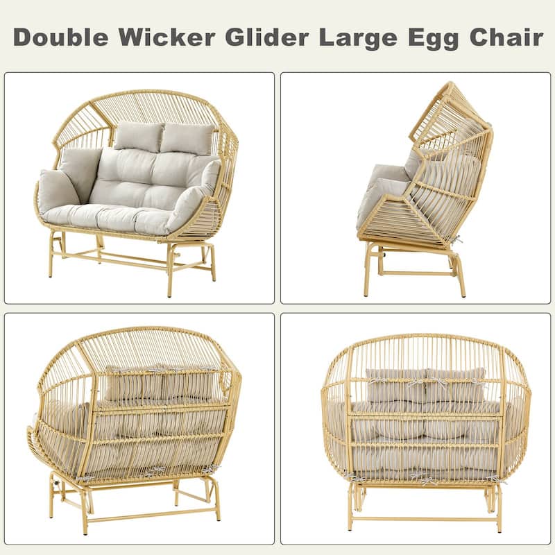 Pocassy Outdoor Egg Chair Garden Funiture