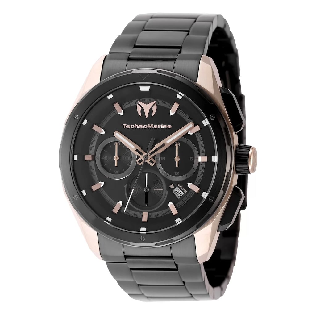Technomarine Men's TM-318092 OCEAN Quartz Black Dial Watch