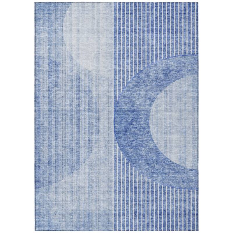 HomeRoots Geometric Transitional Rectangle Outdoor Rug