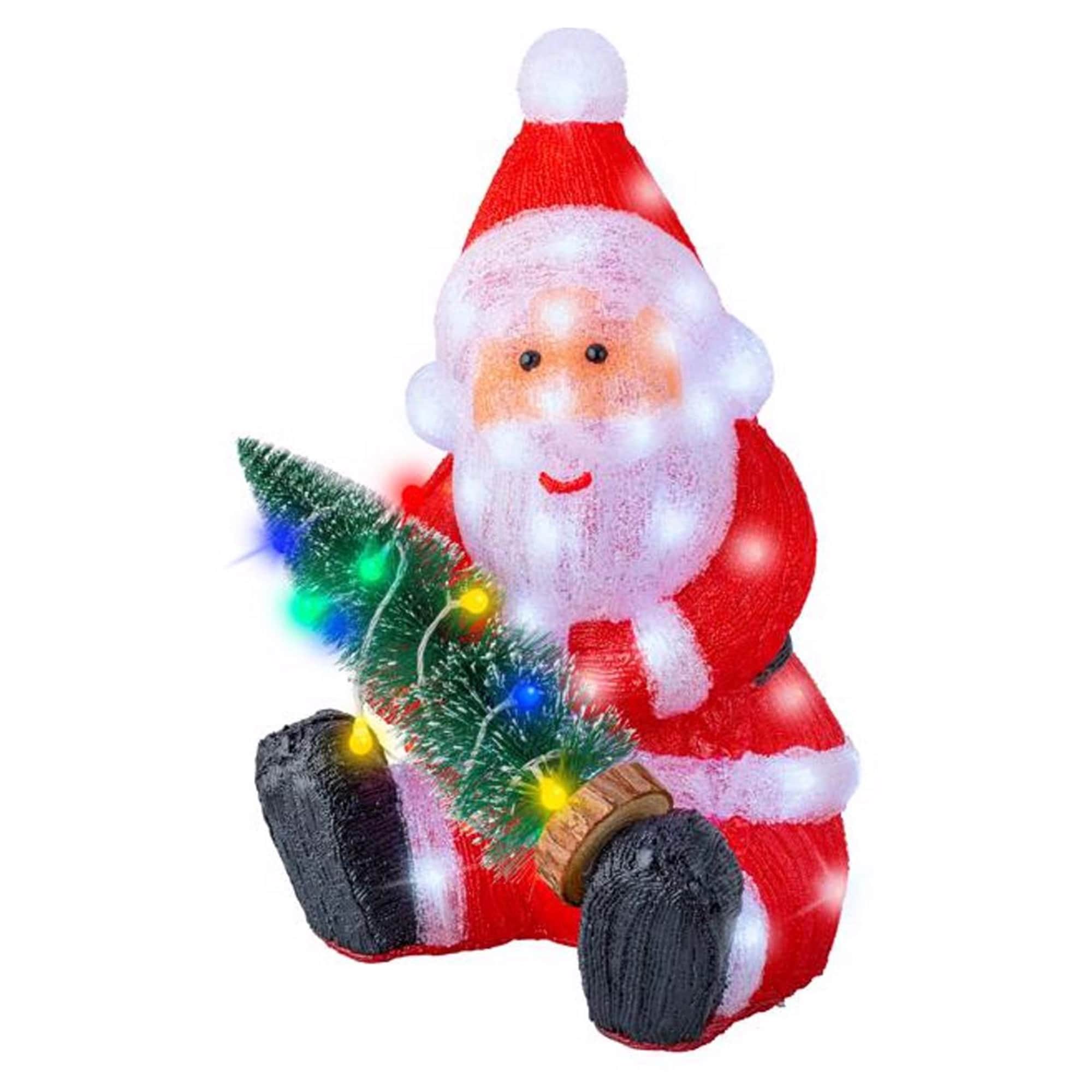 Lumineo LED Santa 20 in. Yard Decor - Red