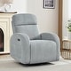 preview thumbnail 6 of 57, Power Swivel Rocker Glider Nursery Recliner with USB Port Grey - Corduroy 