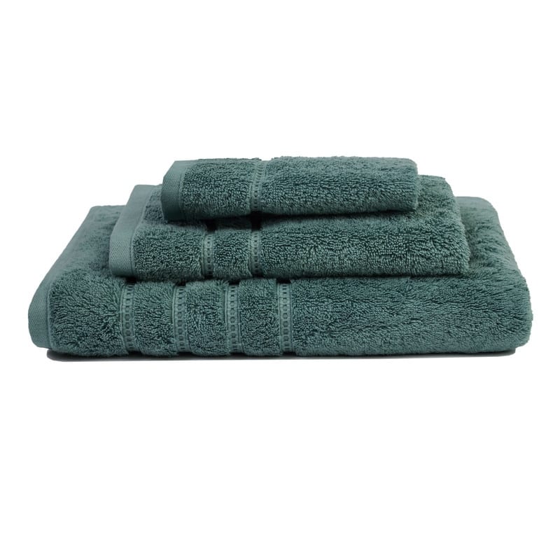 Resort 3-Piece 100% Turkish Cotton Bath Towel Set - Seafoam