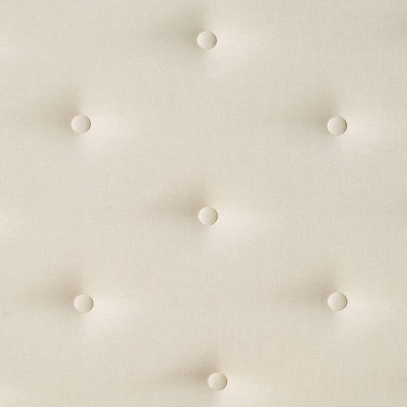 Roomfitters Twin Size Upholstered Headboard with Tufted Diamond Stitch and Nailhead Trim