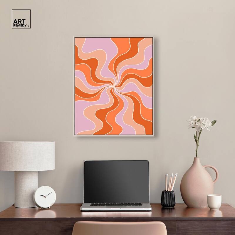 Carnaval Retro Curves II Canvas by Art Remedy