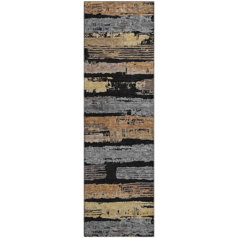 Premium Washable Super Soft Abstract Stripes Mayfield Rug