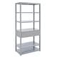 preview thumbnail 9 of 12, SAFAVIEH Johni 1-Drawer 5-Shelf Etagere Bookcase. - 32"W x 18"D x 70"H