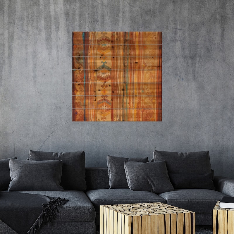 Arizona Print On Wood by Albena Hristova - Multi-Color