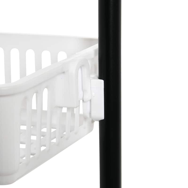 Household Essentials Over the Door Basket Storage Rack - 5 Basket