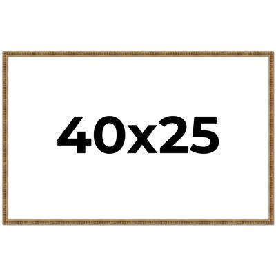 40x25 Frame Gold Kingsley Distressed Solid Wood Picture Frame Width