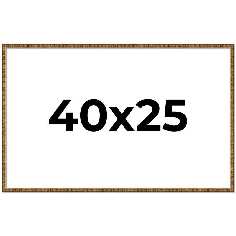 40x25 Frame Gold Picture Frame - Complete Modern Photo Frame Includes