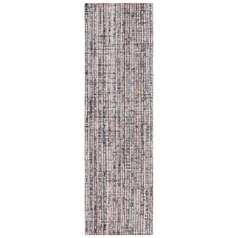 SAFAVIEH Handmade Abstract Levica Modern Wool Rug - 2'3" x 8' Runner - Grey/Brown